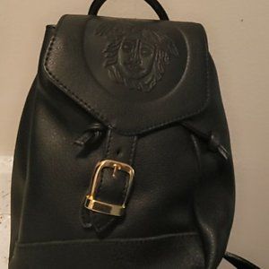 Vintage Leather Versace Medusa mini backpack